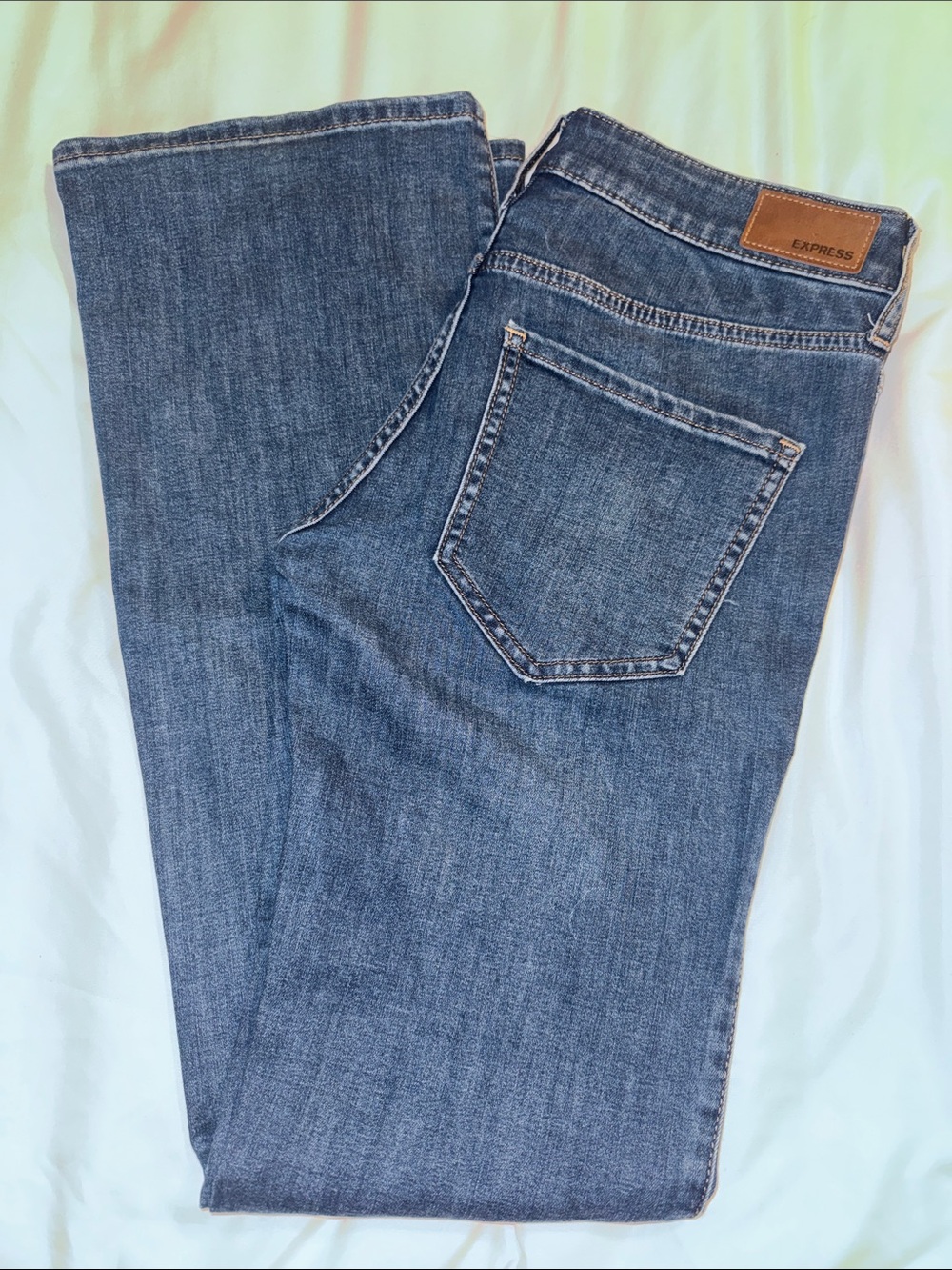 Express Women’s Indigo Straight Leg Jeans